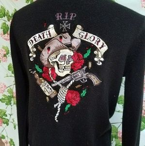 Lucky13 Embroidered Sweater!🐱